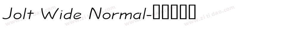 Jolt Wide Normal字体转换
